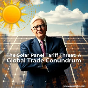 Read more about the article The Solar Panel Tariff Threat: A Global Trade Conundrum
