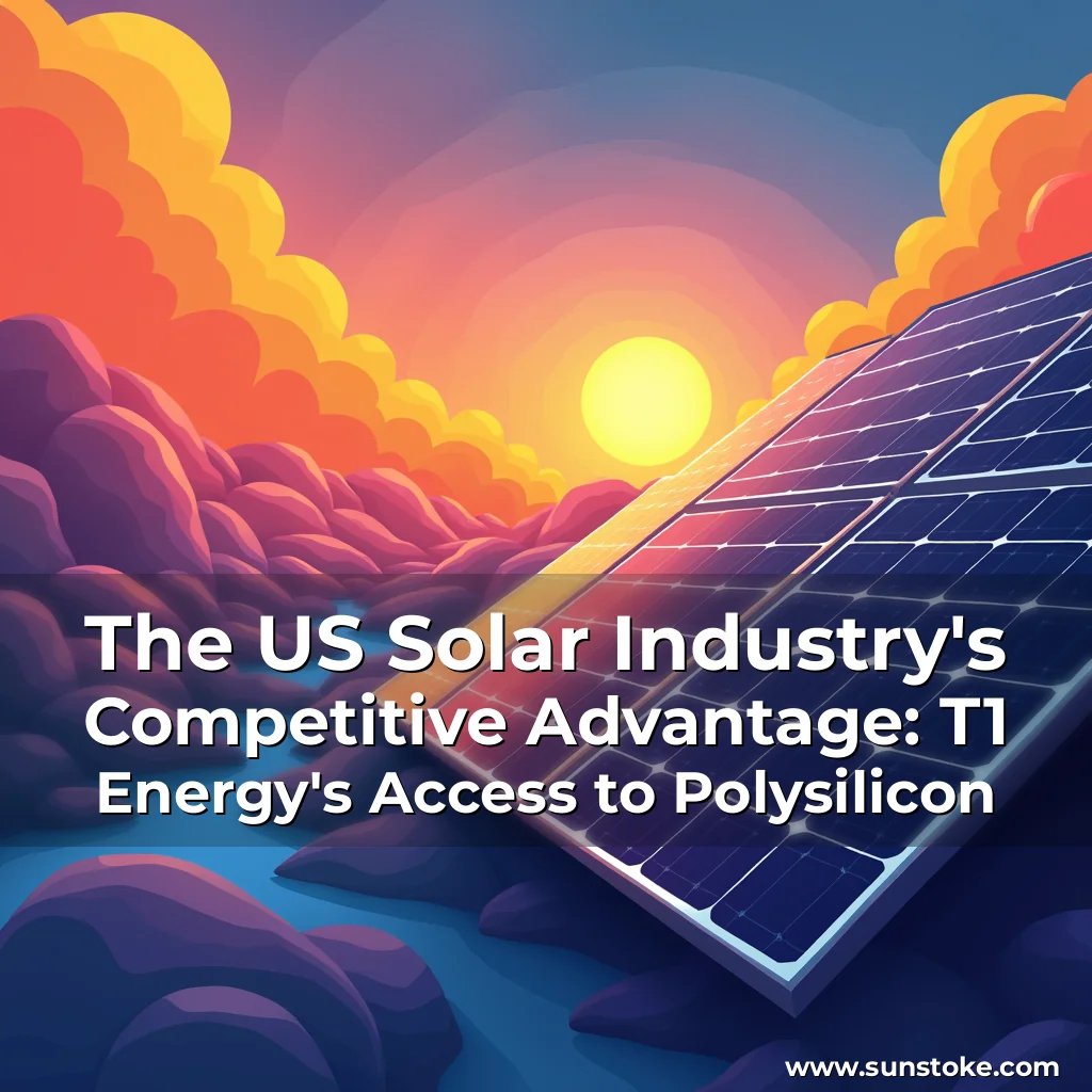 Read more about the article The US Solar Industry’s Competitive Advantage: T1 Energy’s Access to Polysilicon