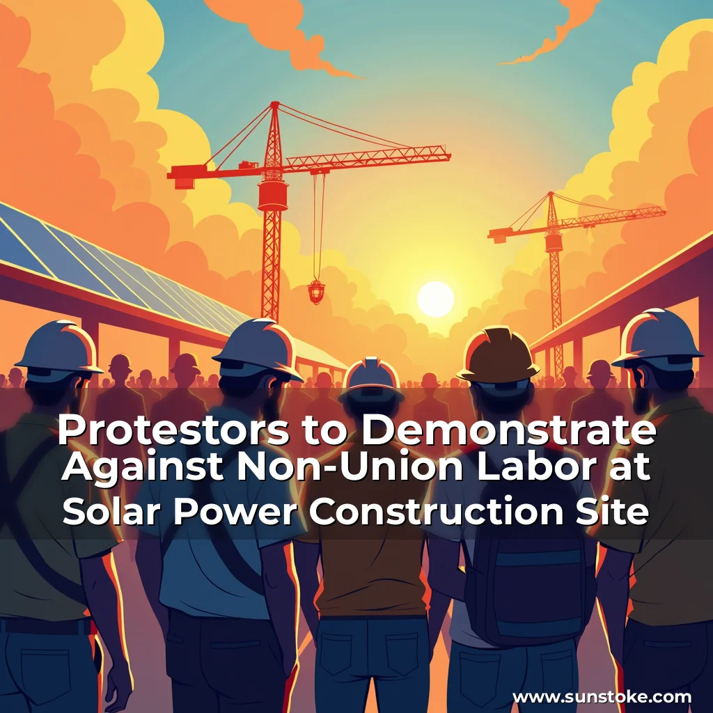 Read more about the article Protestors to Demonstrate Against Non-Union Labor at Solar Power Construction Site