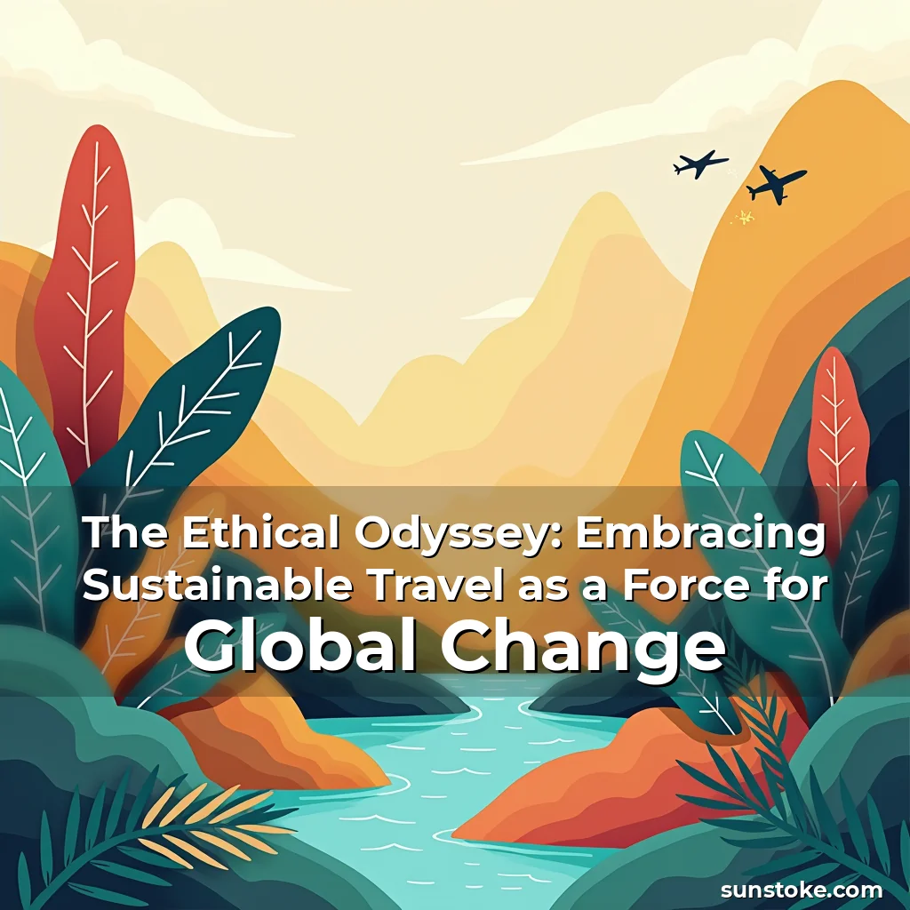 Read more about the article The Ethical Odyssey: Embracing Sustainable Travel as a Force for Global Change
