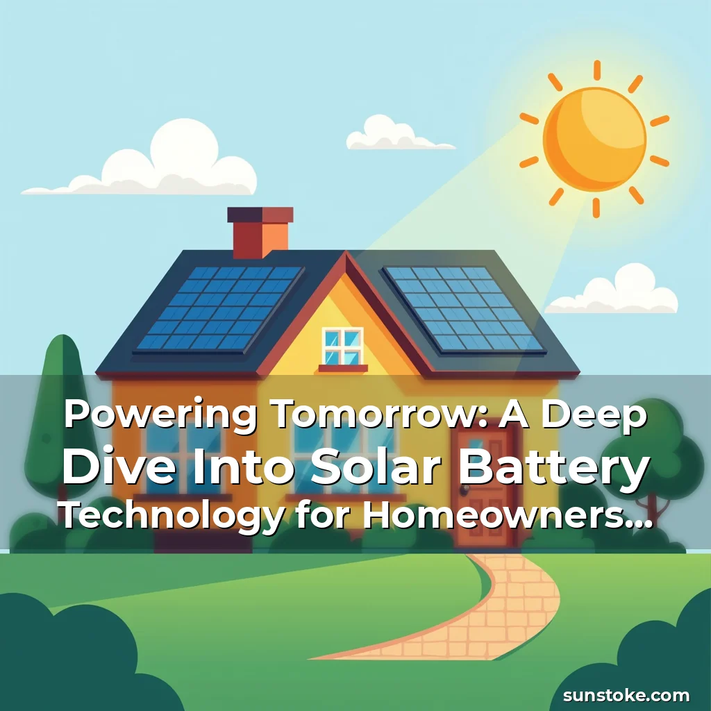 Read more about the article Powering Tomorrow: A Deep Dive Into Solar Battery Technology for Homeowners and Enthusiasts